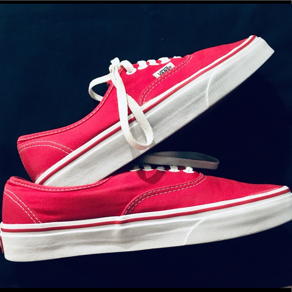 Red Vans shoes